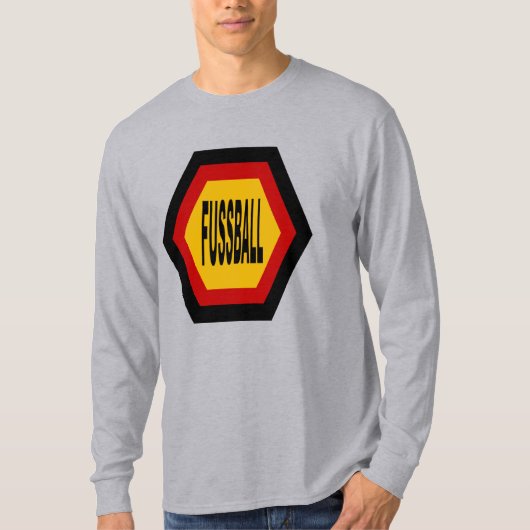 T-shirt basique gris  FUSSBALL  ALLEMAGNE Tシャツ (正面)