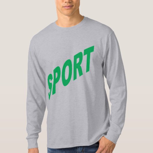 T-shirt basique gris homme SPORT Tシャツ (正面)