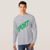 T-shirt basique gris homme SPORT Tシャツ (正面フル)