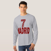 T-shirt basique gris  MADRID  7 ETOILES Tシャツ (正面フル)