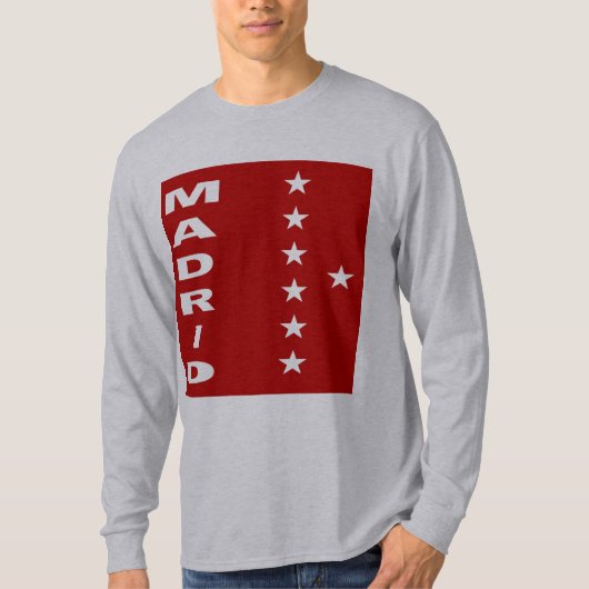 T-shirt basique gris  MADRID 7 ETOILES Tシャツ (正面)