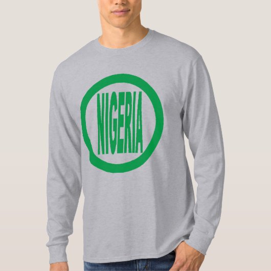 T-shirt basique gris  NIGERIA Tシャツ (正面)