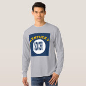 T-shirt basique gris pour hommes KENTUCKY SOCCER Tシャツ (正面フル)