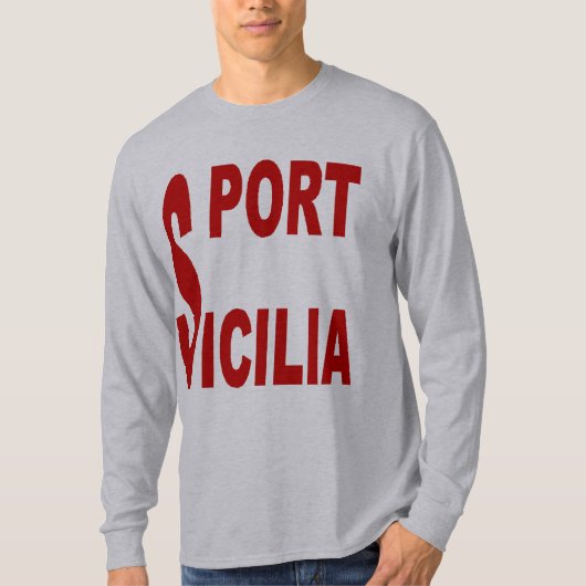 T-shirt basique gris  SICILIA Tシャツ (正面)