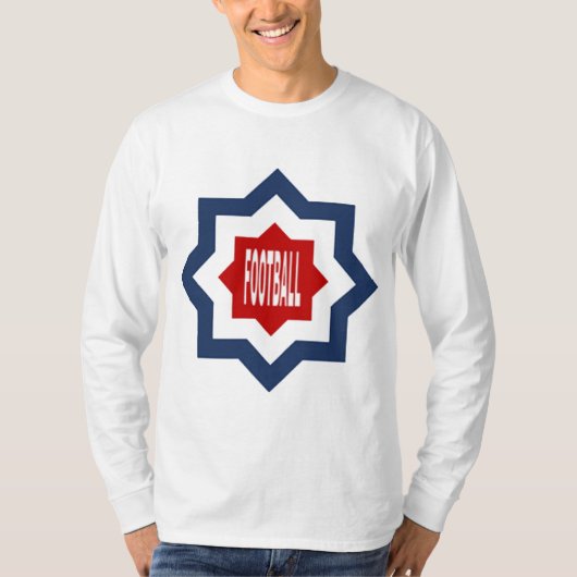 T-shirt basique manches longues DESIGN FOOTBALL Tシャツ (正面)