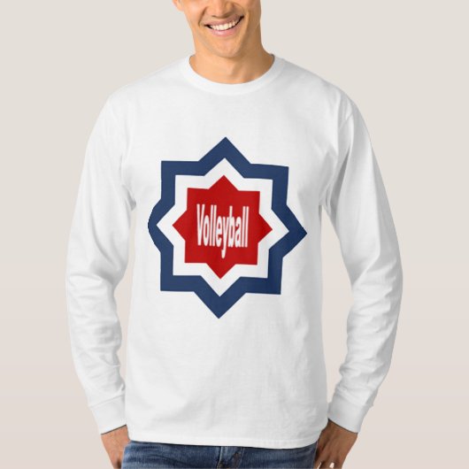 T-shirt basique manches longues DESIGN VOLLEYBALL Tシャツ (正面)