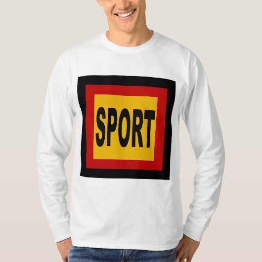 T-shirt basique manches longues SPORT ALLEMAGNE Tシャツ (正面)