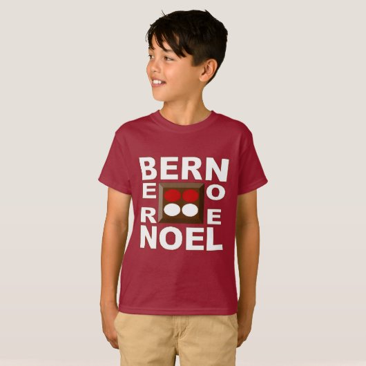 T-shirt basique marron Design BERN NOEL Tシャツ (正面フル)