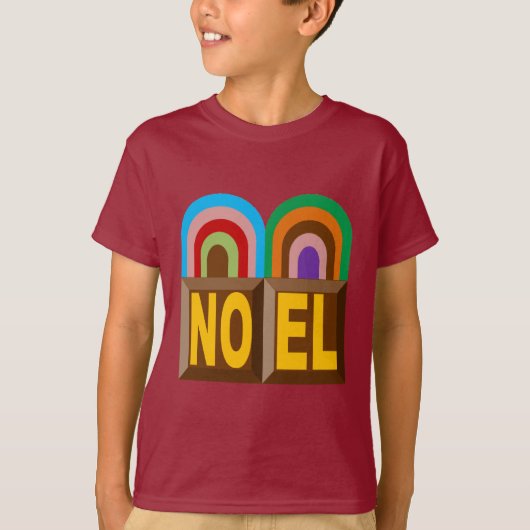 T-shirt basique marron Design GATEAUX  NOEL Tシャツ (正面)