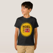 T-shirt basique noir Design GATEAU NOEL Tシャツ (正面フル)
