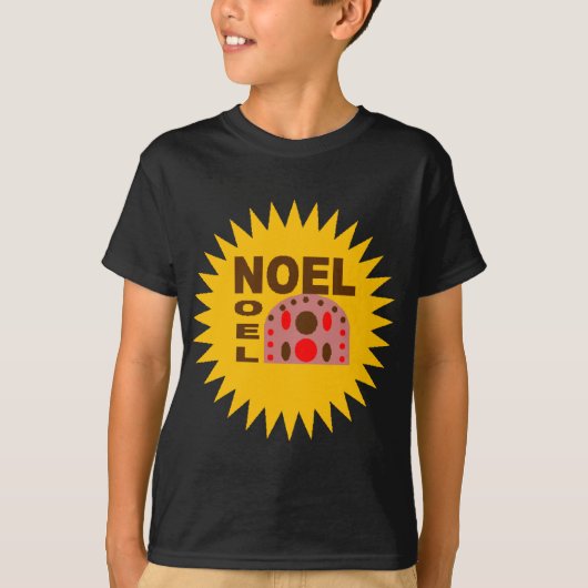T-shirt basique noir Design GATEAU NOEL Tシャツ (正面)