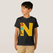 T-shirt basique noir Design NOEL Tシャツ (正面フル)