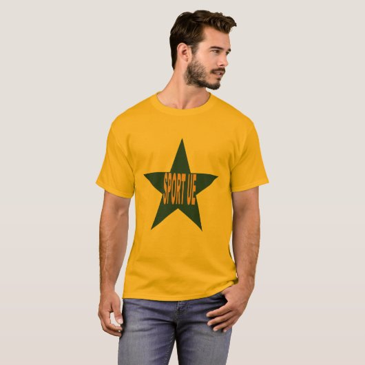 T-shirt basique orange Design SPORT EUROPE Tシャツ (正面フル)