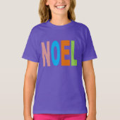 T-shirt basique pourpre  Design NOEL Tシャツ (正面)