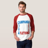 T-shirt basique raglan CAMPANIA ATLETISME Tシャツ (正面フル)