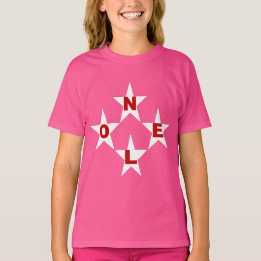 T-shirt basique rose ouah  Design  NOEL Tシャツ (正面)