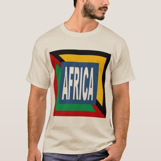 T-shirt basique sable DESIGN AFRICA Tシャツ (正面)