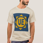 T-shirt basique sable hommes Design UE Tシャツ (正面)