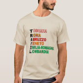 T-shirt basique sable TRAVEL ITALIE Tシャツ (正面)