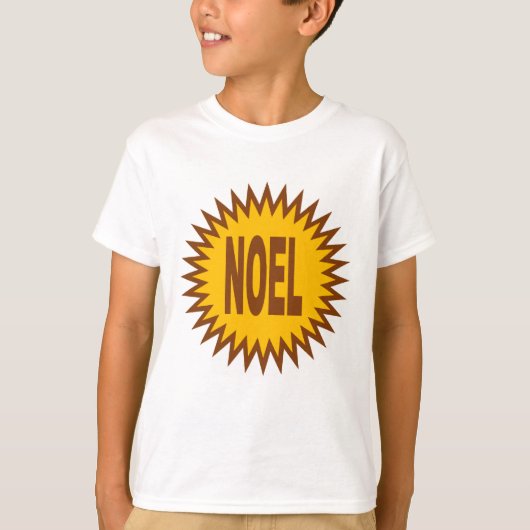 T-SHIRT BASIQUE STAR NOEL CHOCOLAT Tシャツ (正面)