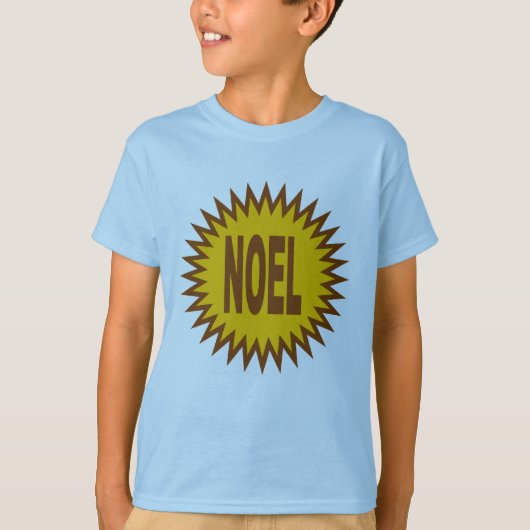 T-SHIRT BASIQUE STAR NOEL CHOCOLAT Tシャツ (正面)