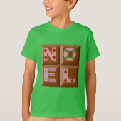 T-shirt basique vert foret Design NOEL CHOCOLAT Tシャツ (正面)
