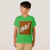 T-shirt basique vert trèfle CHOCOLAT BONBONS Tシャツ (正面フル)
