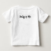 T-Shirt bébé "Mon doudou c'est mon pote" by REN ベビーTシャツ (裏面)