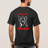 t-shirt belgian malinois tシャツ (裏面)