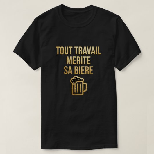 T-shirt Bière Tシャツ (デザイン正面)