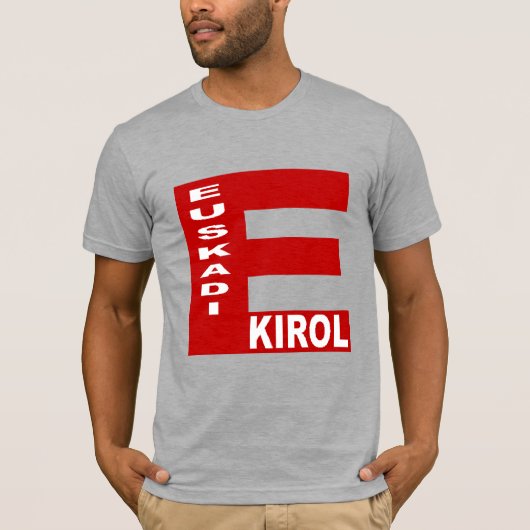 T-shirt BIO gris chiné  EUSKADI  KIROL Tシャツ (正面)