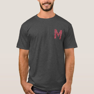 t-shirt Bisous Lettre M Tシャツ