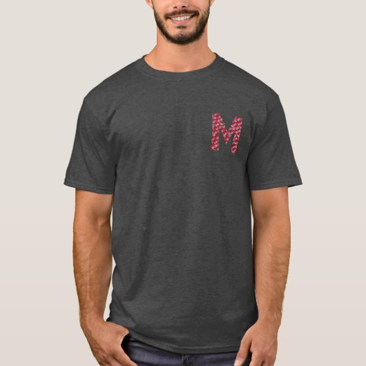 t-shirt Bisous Lettre M Tシャツ (正面)