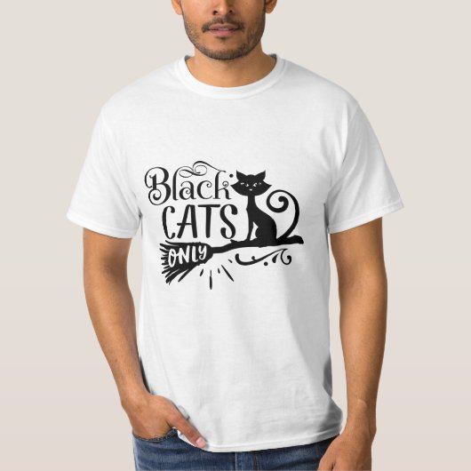 T-SHIRT Black cats only  Tシャツ (正面)