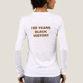T-Shirt-Black History Month 100 Years トライブレンドTシャツ (背面)