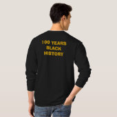 T-Shirt- Black History Month 100 Years Tシャツ (裏面フル)