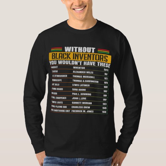 T-Shirt- Black History Month 100 Years Tシャツ (正面)