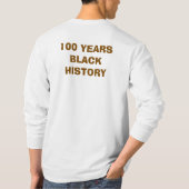 T-Shirt-Black History Month 100 Years Tシャツ (裏面)