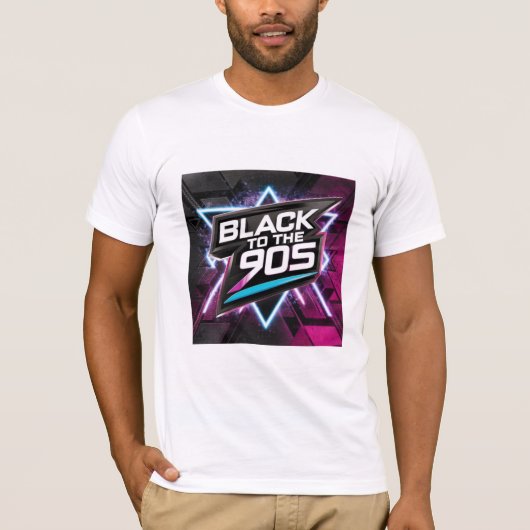 T-shirt "Black to the 90s" Tシャツ (正面)