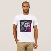 T-shirt "Black to the 90s" Tシャツ (正面フル)