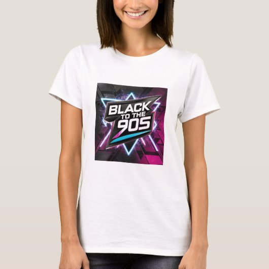 T-shirt "Black to the 90s"  Tシャツ (正面)