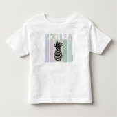 T-SHIRT BLANC  BÉBÉ  "Mo'orea" By Itata'e トドラーTシャツ (正面)