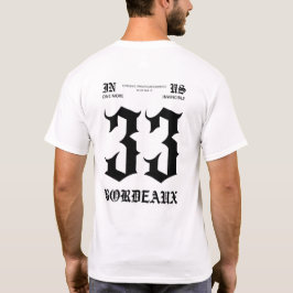 T-shirt Blanc Bordeaux 33 Tシャツ