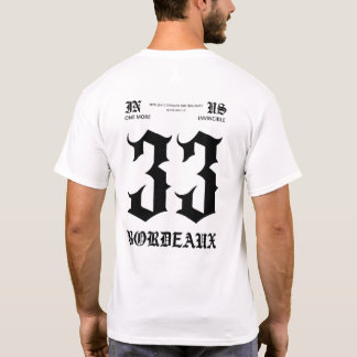 T-shirt Blanc Bordeaux 33 Tシャツ