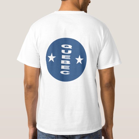 T-shirt blanc dos homme QUEBEC Tシャツ (裏面)