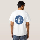 T-shirt blanc dos homme QUEBEC Tシャツ (裏面フル)