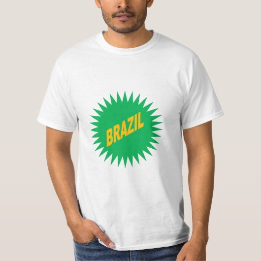 T-shirt blanc homme SOLEIL BRAZIL Tシャツ (正面)