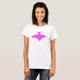 T-Shirt Blanc Pour Femmes (AirFly Logo Pink) Tシャツ