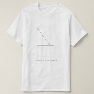 T-shirt Blanc Pour Hommes  (Noble Elégance) Tシャツ
