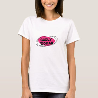 T-Shirt Blanc stylé Godly Woman  Tシャツ